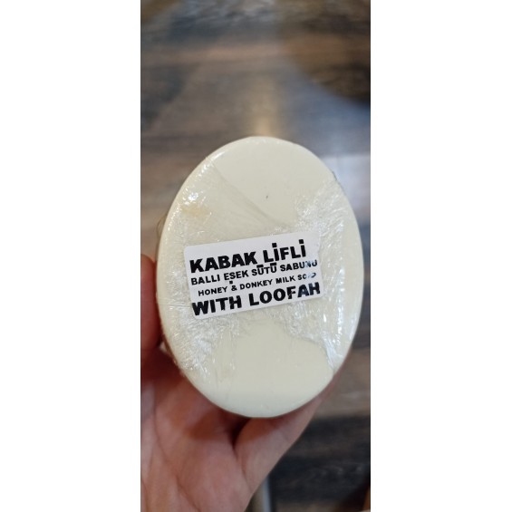 KABAK LİFLİ Ballı Eşek sütü Sabunu KABAK LİFLİ Ballı Eşek sütü Sabunu